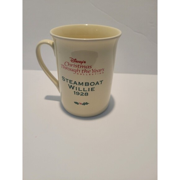 Disney Christmas Through The Years 2000 Steamboat Willie Mickey Mouse Mug - Picture 3 of 5